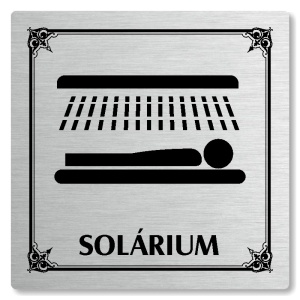 Solárium, 118x118mm, stříbrná, Nebraska